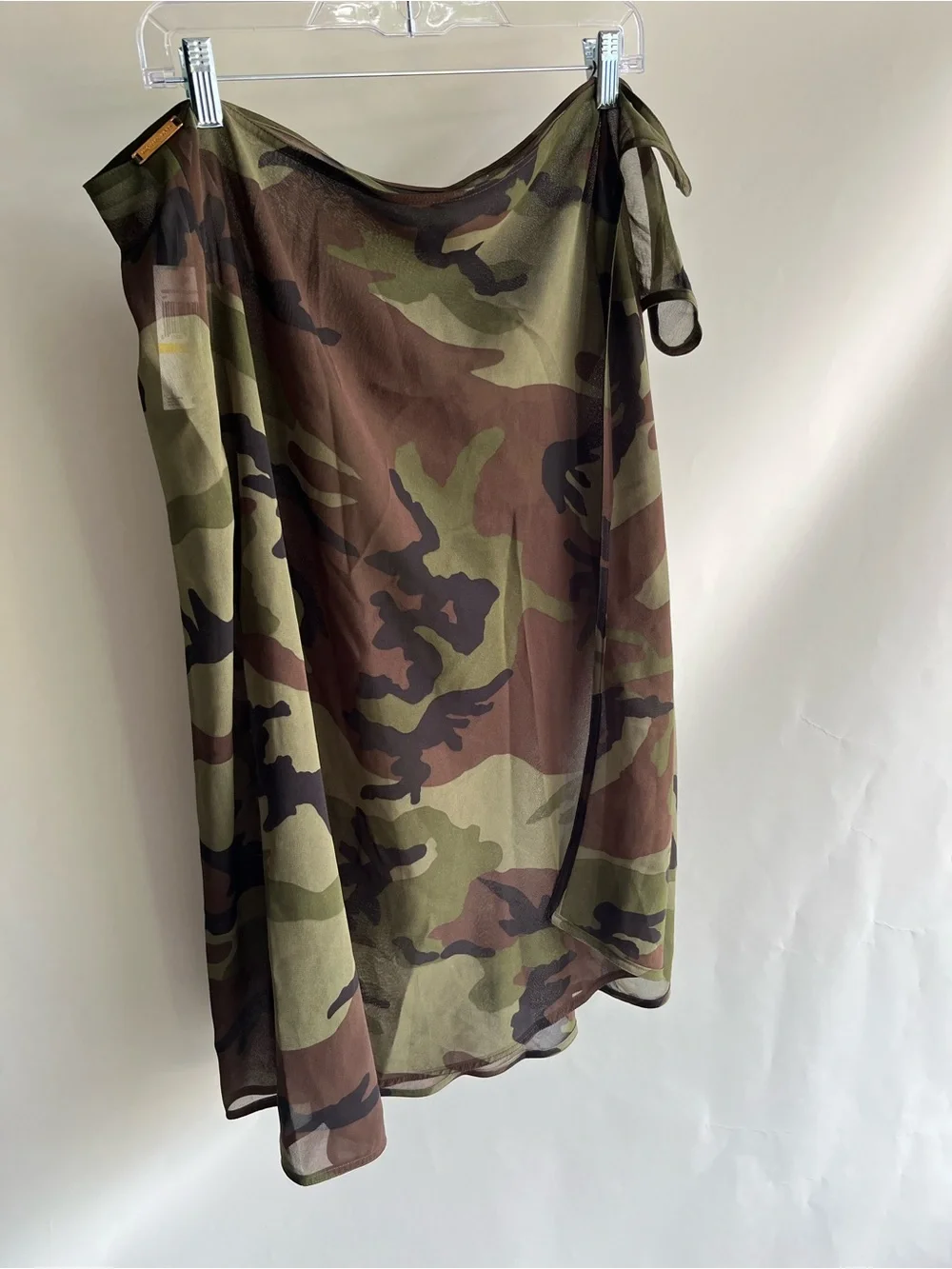 Michael Kors Army Fatigue Green Swimsuit Wrap Sz Med Women’s New NWT